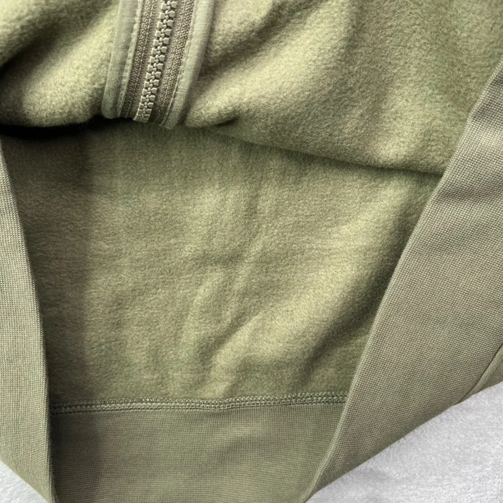 Jordan Brooklyn Fleece Full Zip Hoodie Mens XL Green Solid Hooded Sweatshirt New